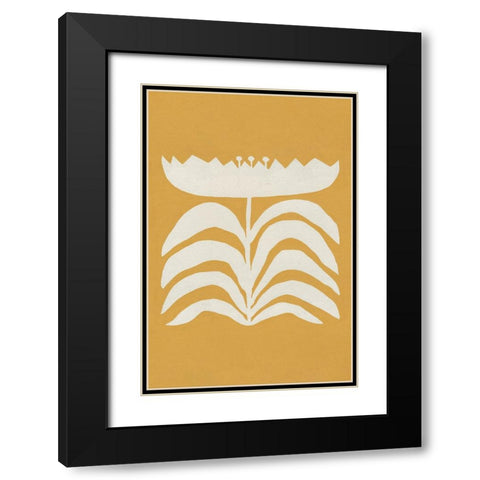 Delighted II Yellow Vertical Black Modern Wood Framed Art Print with Double Matting by Hershey, Moira