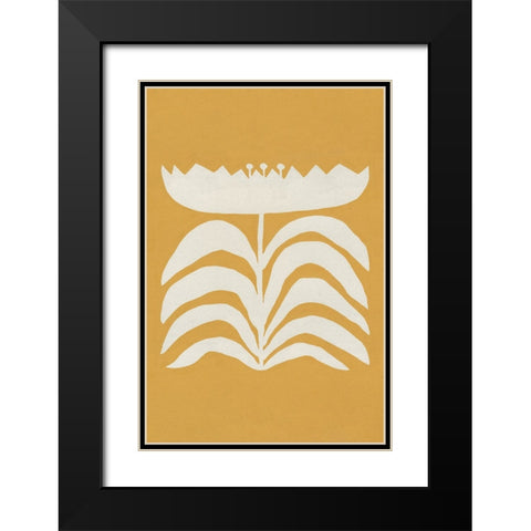 Delighted II Yellow Vertical Black Modern Wood Framed Art Print with Double Matting by Hershey, Moira