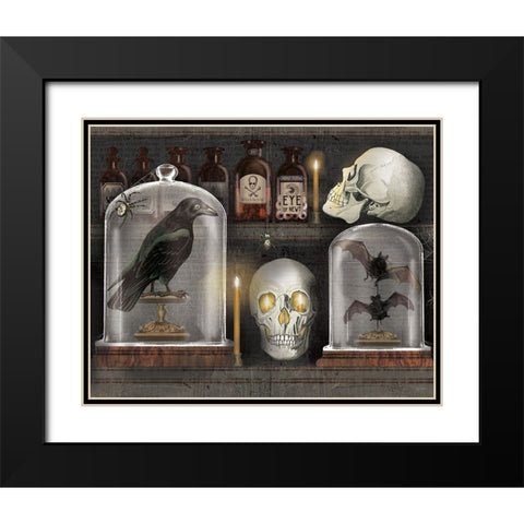 Apothecary Noir V Candles Black Modern Wood Framed Art Print with Double Matting by Schlabach, Sue