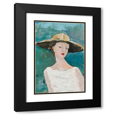 Flea Market Portrait I v2 Black Modern Wood Framed Art Print with Double Matting by Tillmon, Avery