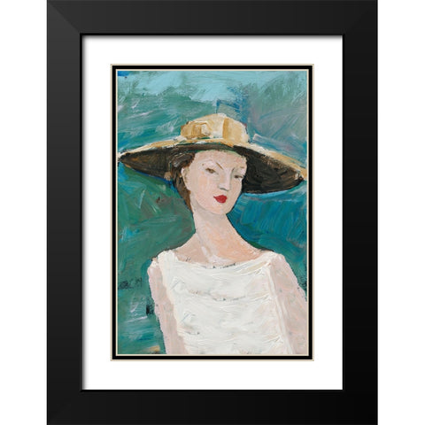 Flea Market Portrait I v2 Black Modern Wood Framed Art Print with Double Matting by Tillmon, Avery