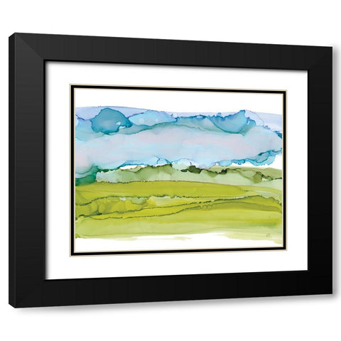Tinted Sky I Black Modern Wood Framed Art Print with Double Matting by Paschke, Chris