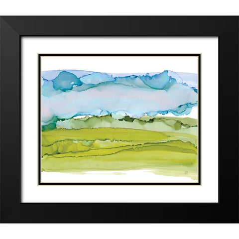 Tinted Sky I Black Modern Wood Framed Art Print with Double Matting by Paschke, Chris