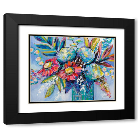 Easter Bouquet Black Modern Wood Framed Art Print with Double Matting by Vertentes, Jeanette