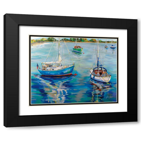 In the Cove Black Modern Wood Framed Art Print with Double Matting by Vertentes, Jeanette