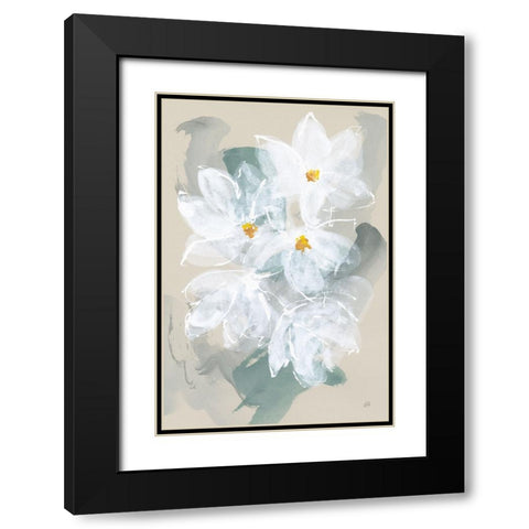 Narcissus I Black Modern Wood Framed Art Print with Double Matting by Paschke, Chris