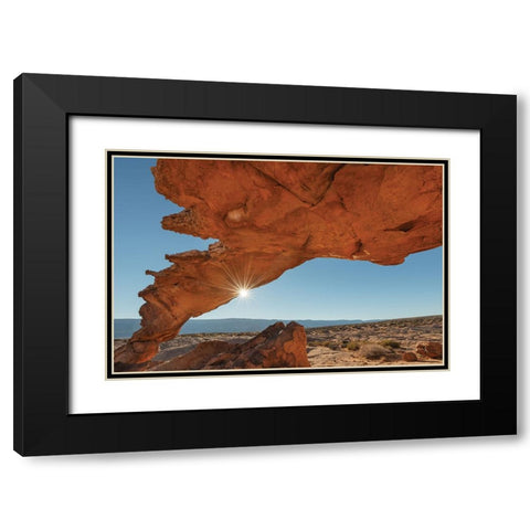 Sunset Arch Grand Staircase Escalante National Monument Black Modern Wood Framed Art Print with Double Matting by Majchrowicz, Alan