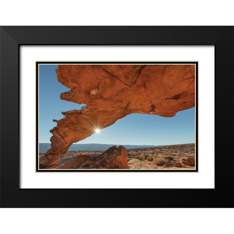 Sunset Arch Grand Staircase Escalante National Monument Black Modern Wood Framed Art Print with Double Matting by Majchrowicz, Alan