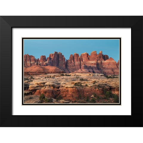 The Needles Canyonlands National Park Black Modern Wood Framed Art Print with Double Matting by Majchrowicz, Alan