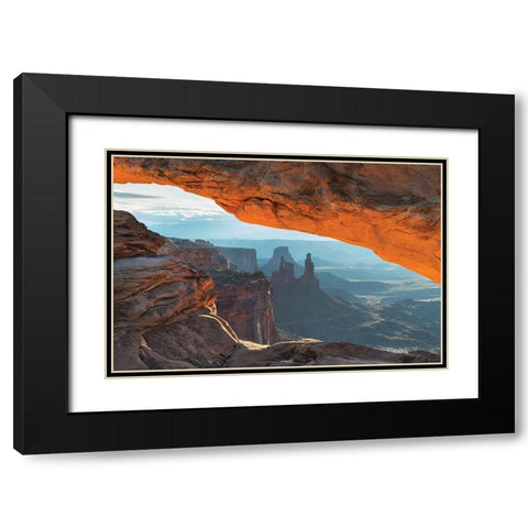 Mesa Arch Canyonlands National Park Black Modern Wood Framed Art Print with Double Matting by Majchrowicz, Alan
