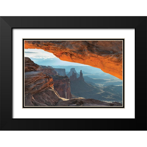 Mesa Arch Canyonlands National Park Black Modern Wood Framed Art Print with Double Matting by Majchrowicz, Alan