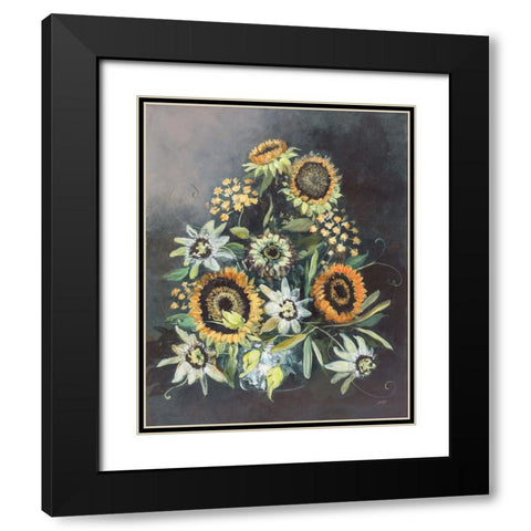 Botanist Still Life No Blue Black Modern Wood Framed Art Print with Double Matting by Purinton, Julia