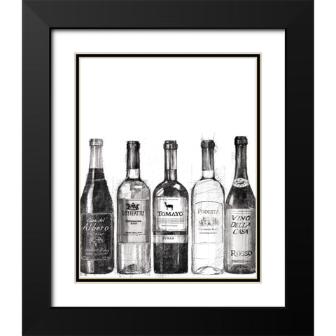 Wine Cellar III BW Black Modern Wood Framed Art Print with Double Matting by Tillmon, Avery