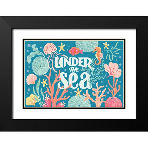 Under the Sea I Black Modern Wood Framed Art Print with Double Matting by Graham, Gia