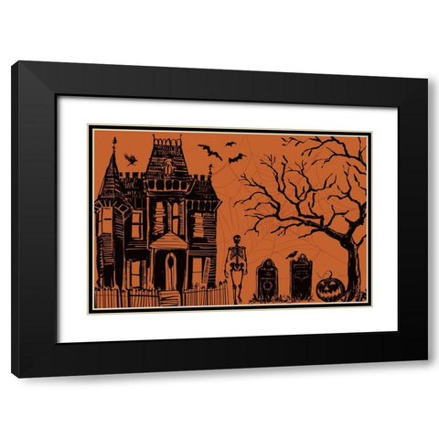 Haunted I Black Modern Wood Framed Art Print with Double Matting by Tavoletti, Anne