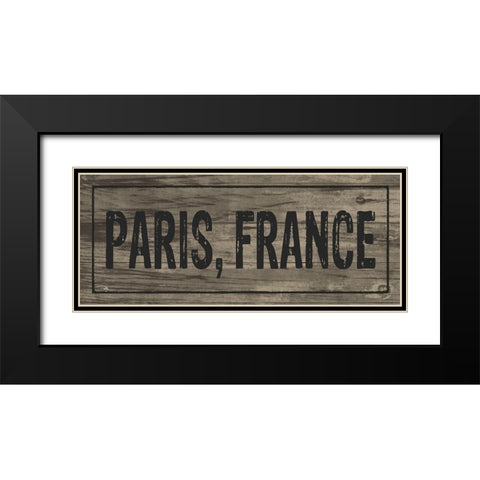 Destination Signs I Brown Black Modern Wood Framed Art Print with Double Matting by Studio, Pela