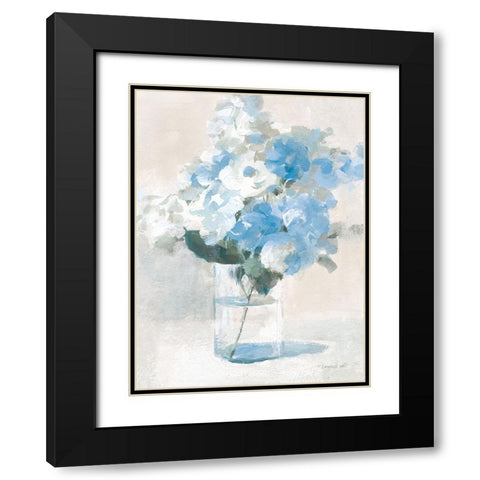 Vintage Bouquet IV Black Modern Wood Framed Art Print with Double Matting by Nai, Danhui