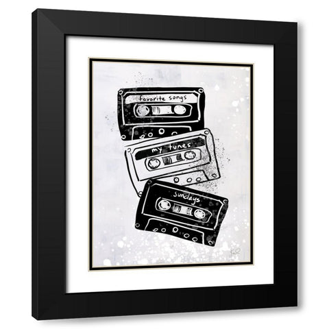 Turn it Up XI Black Modern Wood Framed Art Print with Double Matting by Youngstrom, Kent