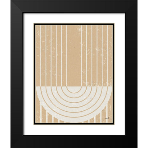 Tan Gate II Black Modern Wood Framed Art Print with Double Matting by Hershey, Moira