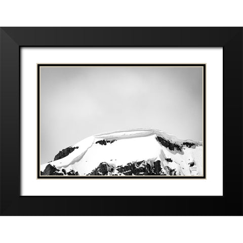 Avalanche View Black Modern Wood Framed Art Print with Double Matting by Larson, Nathan
