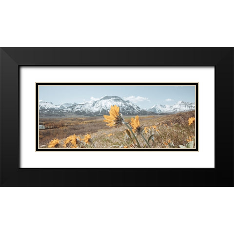 Crop Black Modern Wood Framed Art Print with Double Matting by Larson, Nathan