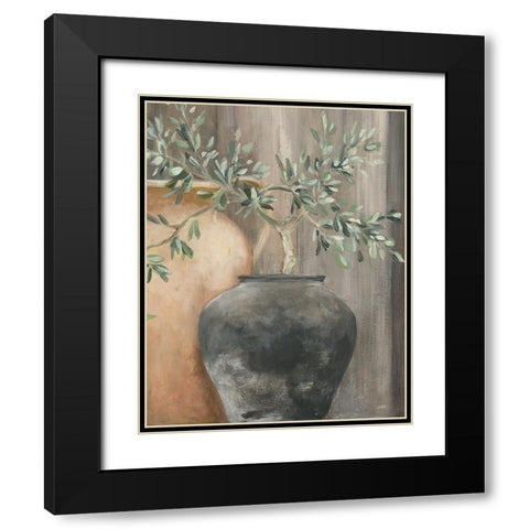 Simplicity II Black Modern Wood Framed Art Print with Double Matting by Purinton, Julia
