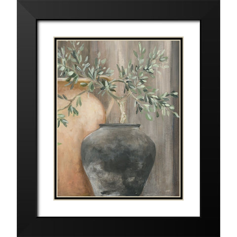 Simplicity II Black Modern Wood Framed Art Print with Double Matting by Purinton, Julia