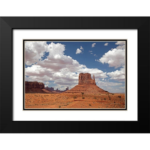 Monument Valley II Black Modern Wood Framed Art Print with Double Matting by Van Swearingen, Debra