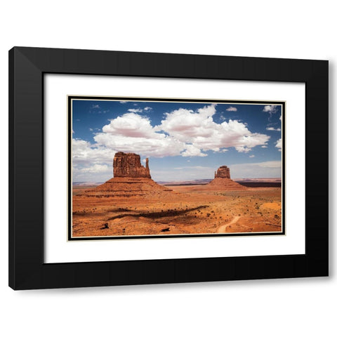 Monument Valley IV Black Modern Wood Framed Art Print with Double Matting by Van Swearingen, Debra