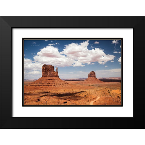 Monument Valley IV Black Modern Wood Framed Art Print with Double Matting by Van Swearingen, Debra