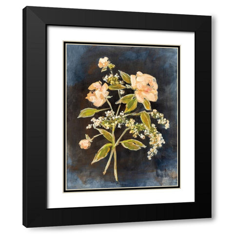 Fleeting Blooms I Black Modern Wood Framed Art Print with Double Matting by Purinton, Julia