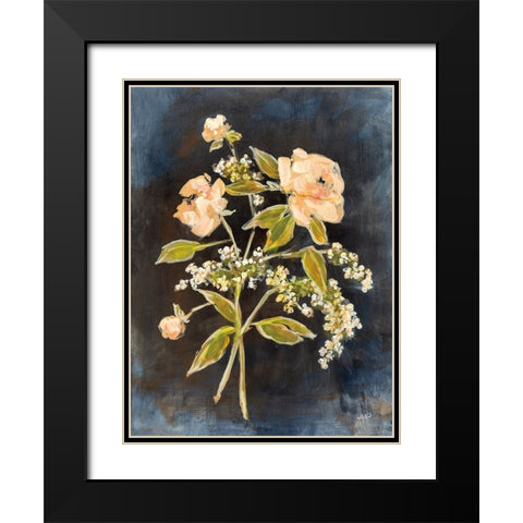 Fleeting Blooms I Black Modern Wood Framed Art Print with Double Matting by Purinton, Julia