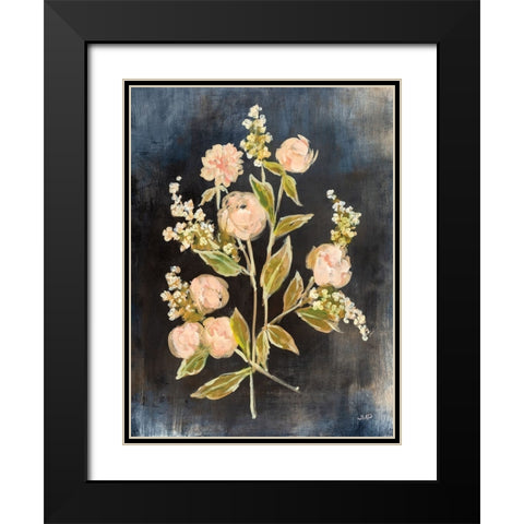 Fleeting Blooms II Black Modern Wood Framed Art Print with Double Matting by Purinton, Julia