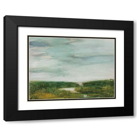 The Path of Water Black Modern Wood Framed Art Print with Double Matting by Purinton, Julia