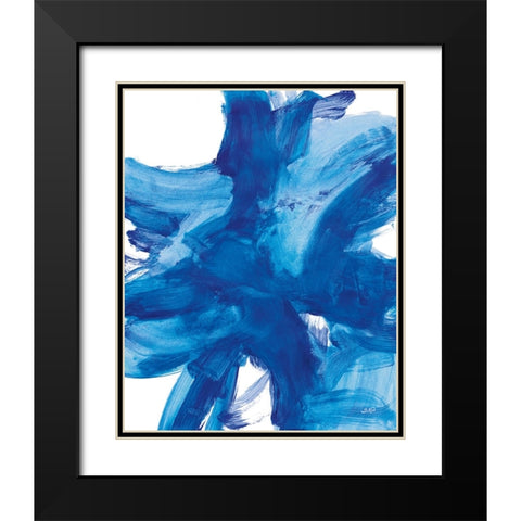 Kinetic I Black Modern Wood Framed Art Print with Double Matting by Purinton, Julia