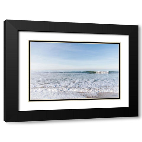 Santa Monica Beach III Black Modern Wood Framed Art Print with Double Matting by Marshall, Laura