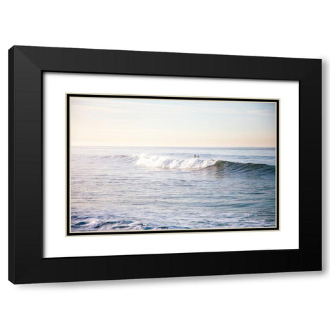 Santa Monica Beach IV Black Modern Wood Framed Art Print with Double Matting by Marshall, Laura