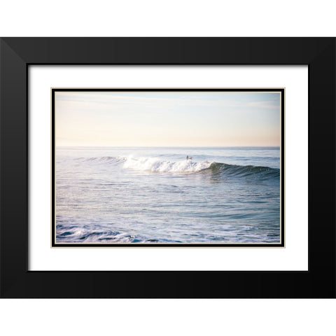 Santa Monica Beach IV Black Modern Wood Framed Art Print with Double Matting by Marshall, Laura