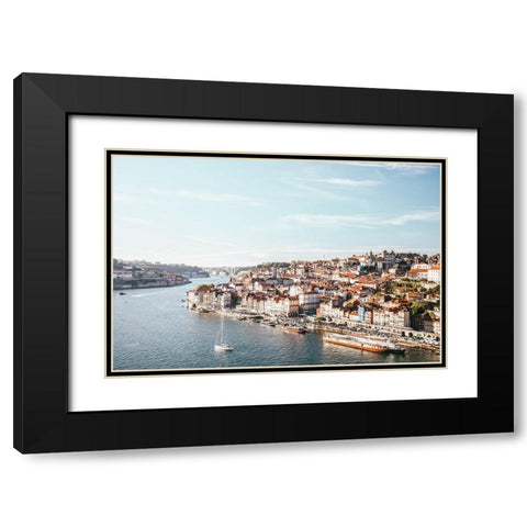 Porto II Black Modern Wood Framed Art Print with Double Matting by Marshall, Laura