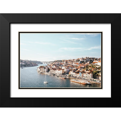 Porto II Black Modern Wood Framed Art Print with Double Matting by Marshall, Laura