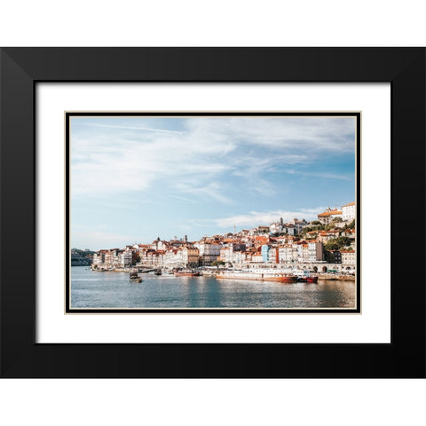 Porto III Black Modern Wood Framed Art Print with Double Matting by Marshall, Laura