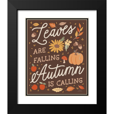 Harvest Wishes IV Black Modern Wood Framed Art Print with Double Matting by Marshall, Laura