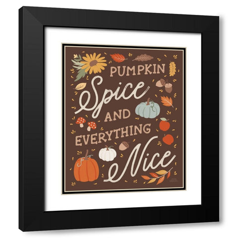 Harvest Wishes V Black Modern Wood Framed Art Print with Double Matting by Marshall, Laura