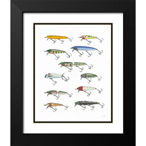 Fresh Catch IV Black Modern Wood Framed Art Print with Double Matting by Wiens, James