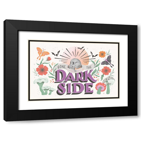 Dark Side I Black Modern Wood Framed Art Print with Double Matting by Graham, Gia