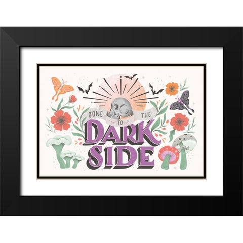 Dark Side I Black Modern Wood Framed Art Print with Double Matting by Graham, Gia