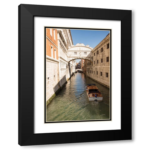 Bridge of Sighs Black Modern Wood Framed Art Print with Double Matting by Aledanda