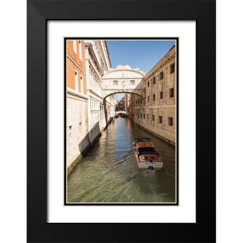 Bridge of Sighs Black Modern Wood Framed Art Print with Double Matting by Aledanda