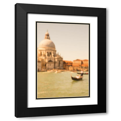 Essence of Venice I Black Modern Wood Framed Art Print with Double Matting by Aledanda