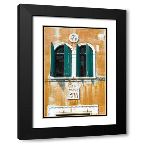 Venice Architecture I Black Modern Wood Framed Art Print with Double Matting by Aledanda
